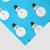 Snowman Pattern Winter Weihnachtsfeiertag Sky Blue Seidenpapier (Ausschnitt)