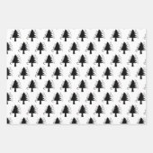 Snowman Patterns Curly Bäume Neutrale Weihnachten Geschenkpapier Set (Vorderseite 3)