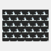 Snowman Patterns Curly Bäume Neutrale Weihnachten Geschenkpapier Set (Vorderseite 2)