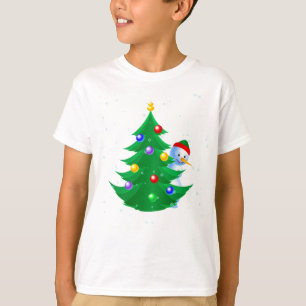 Snowman Peeking T-Shirt