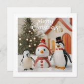 Snowman & Penguin #1 Custom Novelty Weihnachten (Vorne/Hinten)