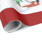 SNOWMAN, PENGUIN'S SERENADE UND FARBHAFTE XMAS BÄU GESCHENKPAPIER (Rolleneckpunkt)