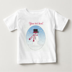 Snowman - Personalisiert Baby T-shirt