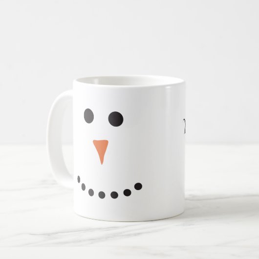 Snowman Personalisiert Kaffeetasse (Vorderseite Links)
