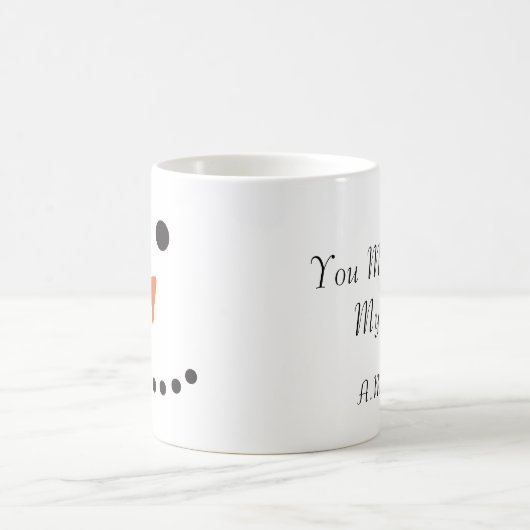 Snowman Personalisiert Kaffeetasse (Mittel)