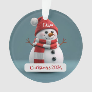 Snowman Personalisiert Weihnachtsschmuck Ornament