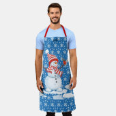 Snowman personalize Name Christmas Geschenk Schürze (Getragen)