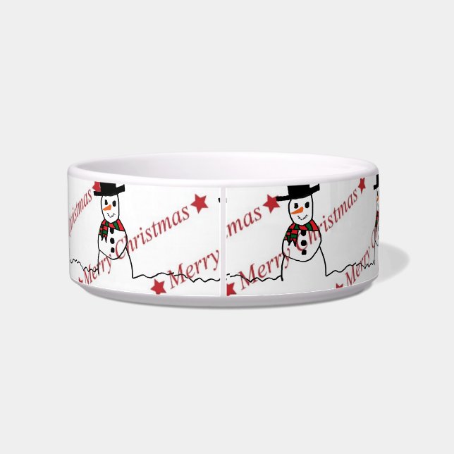 Snowman Pet Bowl Napf (Rückseite)