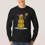 SNOWMAN PICKLEBALL CHRISTMAS PICKLEBALL LOVERS T-Shirt<br><div class="desc">SNOWMAN PICKLEBALL CHRISTMAS PICKLEBALL LOVERS</div>
