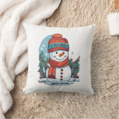 Snowman Pillow Kissen (Decke)