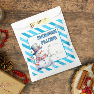 Snowman Pillows Weihnachten Leckerei unanständig E Geschenktütchen