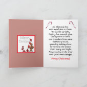 Snowman, Pinguin American Christmas Card Dankeskarte (Innenseite)