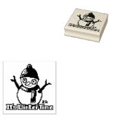Snowman PixelArt, Pixel Art,  Gummistempel (Stempel)