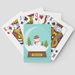 Snowman Playing Cards - Personalisiert - Name hinz Spielkarten