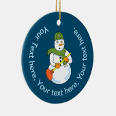 Snowman Plumber Keramik Ornament (Rechts)