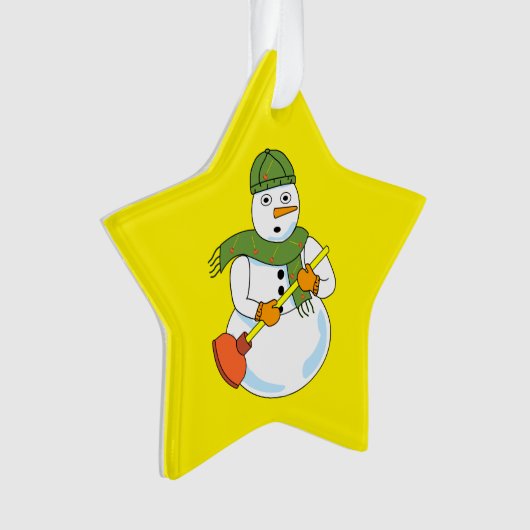 Snowman Plumber Ornament (Vorderseite)
