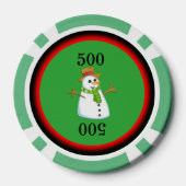 Snowman Pokerchips (Rückseite)