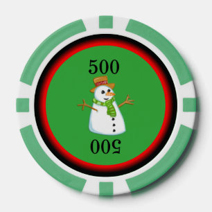Snowman Pokerchips