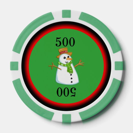 Snowman Pokerchips (Vorderseite)