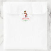 Snowman Poop Sticker Weihnachtsfeier Gefallen Labe (Tasche)