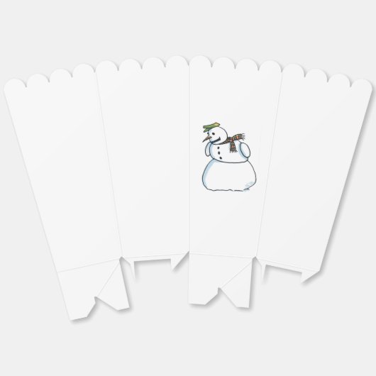 Snowman Popcornboxen Geschenkschachtel (Ungeklappt)