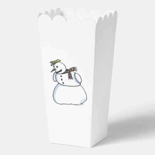 Snowman Popcornboxen Geschenkschachtel (Vorderseite)