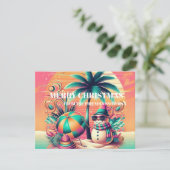 SNOWMAN POST CARD FEIERTAGSKARTE (Stehend Vorderseite)