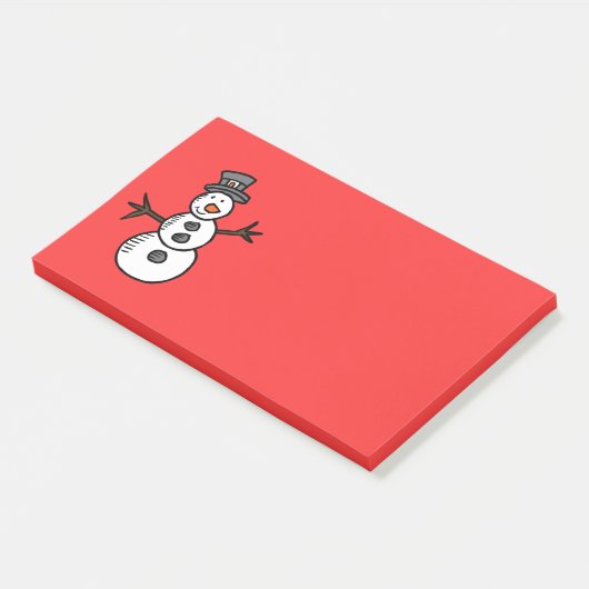 Snowman Post-it Klebezettel (angewinkelt)