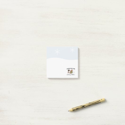 Snowman Post It Notes | Christmas Notes Post-it Klebezettel (Auf Schreibtisch)