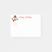 Snowman Post it Notes Post-it Klebezettel (Vorderseite)