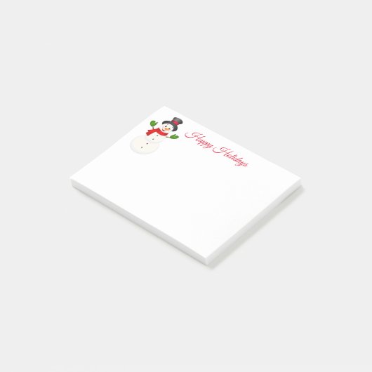 Snowman Post it Notes Post-it Klebezettel (angewinkelt)