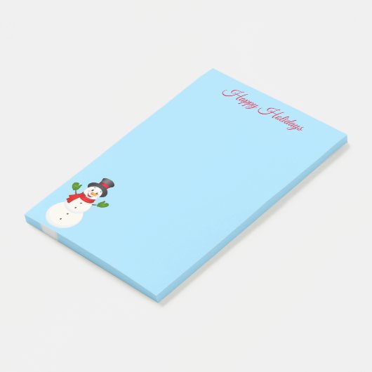Snowman Post it Notes Post-it Klebezettel (angewinkelt)
