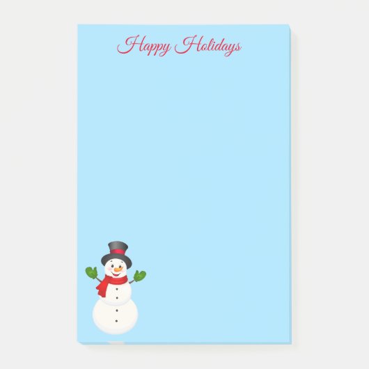 Snowman Post it Notes Post-it Klebezettel (Vorderseite)