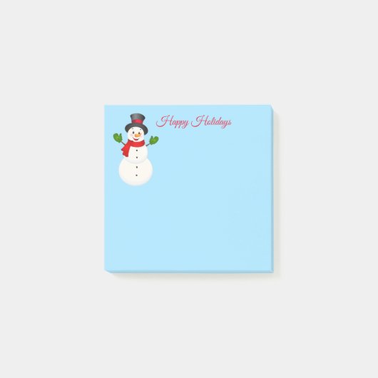 Snowman Post it Notes Post-it Klebezettel (Vorderseite)
