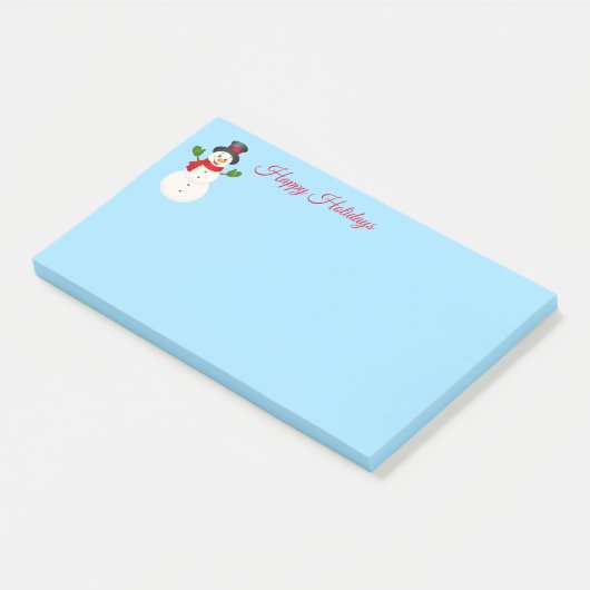 Snowman Post it Notes Post-it Klebezettel (angewinkelt)