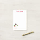 Snowman Post it Notes Post-it Klebezettel (Auf Schreibtisch)