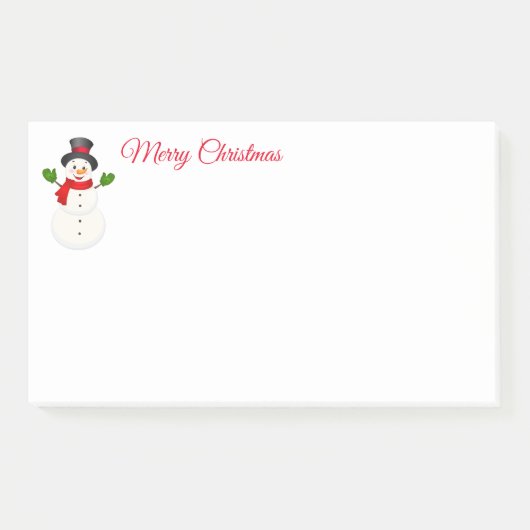 Snowman Post it Notes Post-it Klebezettel (Vorderseite)