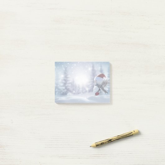 Snowman post Note pad Post-it Klebezettel (Auf Schreibtisch)