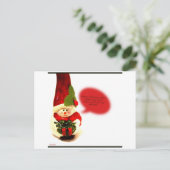 Snowman Postcard Postkarte (Stehend Vorderseite)