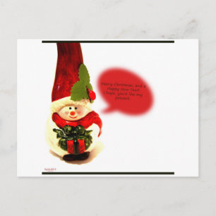 Snowman Postcard Postkarte