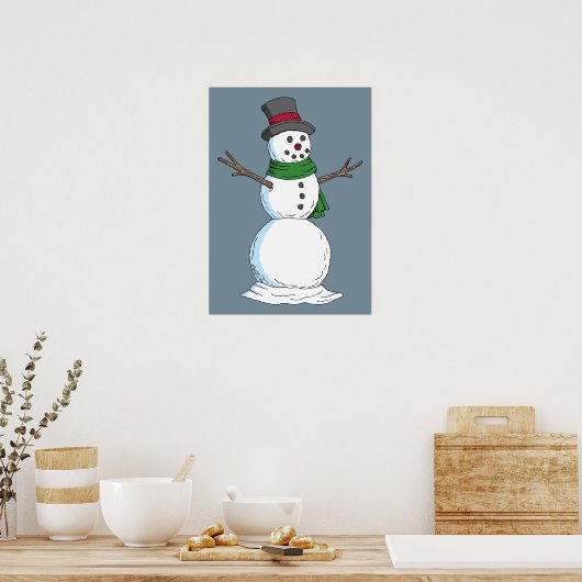 Snowman Poster (Küche)