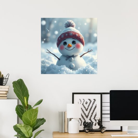Snowman Poster (Heimbüro)