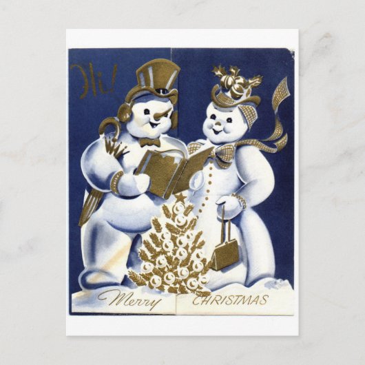 Snowman Postkarte (Vorderseite)