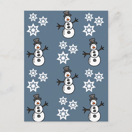 Snowman Postkarte (Vorderseite)
