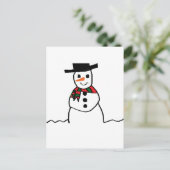 Snowman Postkarte (Stehend Vorderseite)