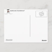 Snowman Postkarte (Rückseite)