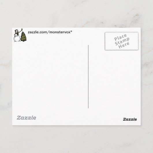 Snowman Postkarte (Rückseite)