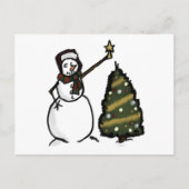 Snowman Postkarte (Vorderseite)