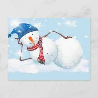 Snowman Postkarte