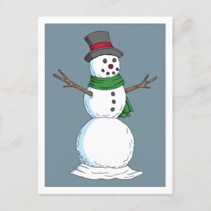 Snowman Postkarte